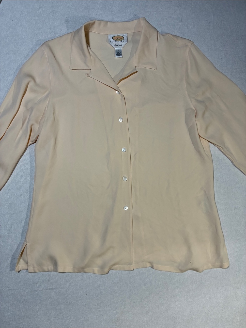 Liz Claiborne Soft Peach Button-Down Top